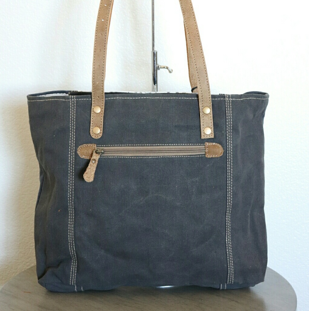 NEW Myra Bag Upcycled Canvas Tote Bag Large Purse - Picture 4 of 8